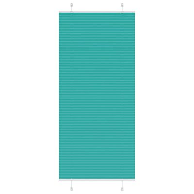 vidaXL Plisovaná roleta petrolejovo zelená 100x200 cm šírka látky 99,4 cm polyester