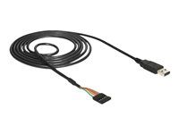 Sériový adaptér - USB 2.0 - sériový - čierna