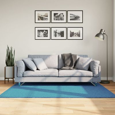 vidaXL Koberec OVIEDO krátky vlas tyrkysový 120x170 cm