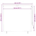 vidaXL Vonkajšia zatemňovacia roleta 160x250 cm modrá a biela