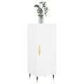 vidaXL Komoda biela 34,5x34x90 cm spracované drevo