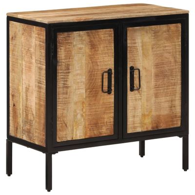 vidaXL Komoda 70x35x70 cm, surový mangový masív
