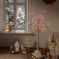 vidaXL Vianočný stromček/vŕba 120 LED 1,2 m, farebná, dovnútra/von