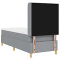 vidaXL Posteľ s pružinovým rámom Svetlosivá 80 x 200 cm látka