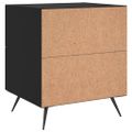 vidaXL Nočné stolíky 2 ks čierne 40x35x47,5 cm kompozitné drevo