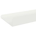 vidaXL Závesná polica 4 ks Biely 80 x 9 x 2,5 cm Oceľ