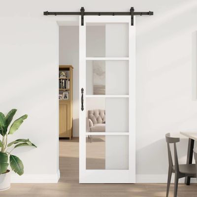 vidaXL Posuvné dvere ORKDAL Biela 78 x 232 cm