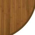 vidaXL Okrúhly koberec hnedý 60 cm bambusový