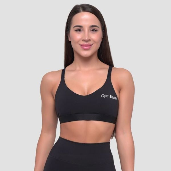 Športová podprsenka String Essence Black - GymBeam, veľkosť XS