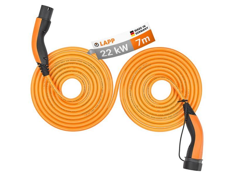 Kábel nabíjací LAPP 75746 typ 2 22kW 32A 3 fáza 7m pre elektromobil