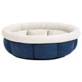 vidaXL Pelech pre psa 70x70x26 cm modrý