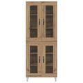 vidaXL Highboard Remeselný dub 69,5 x 34 x 90 cm Kompozitné drevo