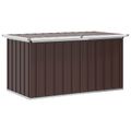 vidaXL Záhradný úložný box hnedý 129x67x65 cm