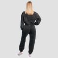 Dámska mikina Cropped Aura Washed Black - GymBeam, veľkosť XL