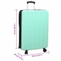 vidaXL Kufor so zámkom Mätovo zelená 50 x 30 x 76 cm ABS plast
