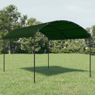 vidaXL Altánok 4 x 3 x 2,6 m Zelená Polyester a oceľ