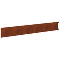 vidaXL Obrubník trávnika 10 ks 102 x 15 x 4 cm Oceľ Hrdzavý