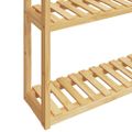 vidaXL Kúpeľňová polica 3-poschodová nástenná 60x15x54 cm bambus