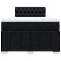 vidaXL Boxspring posteľ s matracom čierna 120x190 cm látka