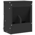vidaXL Kŕmidlo pre králiky Čierna 20 x 12,5 x 25 cm 3 kg