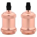 vidaXL držiaky lámp 2 ks Rose Gold E27