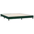 vidaXL Posteľný rám boxsping bez matracom tmavozelený 180x210 cm zamat