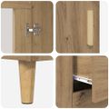 vidaXL Highboard Remeselný dub 69,5 x 34 x 180 cm Kompozitné drevo