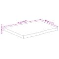 vidaXL Stolová doska 50x40x3,8 cm obdĺžnik masívna akácia živá hrana