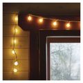 LED svetelná cherry reťaz – guličky 2,5cm, 4m, vonkajšia aj vnútorná, teplá biela, časovač