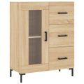 vidaXL Vysoká skrinka dub sonoma 69,5x34x180 cm spracované drevo