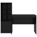 vidaXL Stôl Čierny dub 145.5 x 50 x 127 cm 2 ks