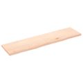 vidaXL Stolová doska 160x40x(2-4) cm neošetrený dubový masív