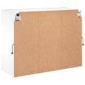 vidaXL TV nástenná skrinka s LED svetlami biela 78,5x30x60,5 cm