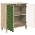 vidaXL Servírovacia skriňa GELEEN Sonoma 69 x 33 x 75 cm
