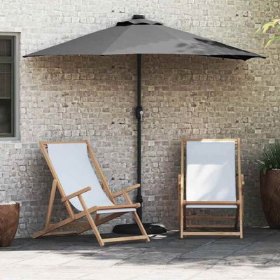 vidaXL Záhradný slnečník Antracit 294 x 150 x 223 cm Polyester a oceľ