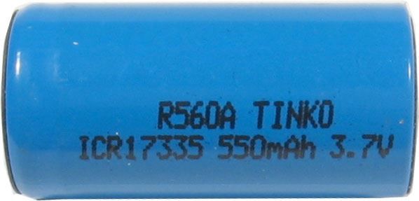 Nabíjacia Li-Ion batéria ICR17335 3,7V/550mAh TINKO