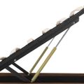 vidaXL Hydraulický posteľný rám+úložný priestor, LED, látka 100x200 cm