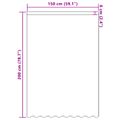 vidaXL Čipková záclona Biela 200 x 150 cm Polyester