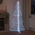 vidaXL Vianočný stromček 240 LED Studená Biela 180 cm Akryl