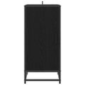 vidaXL Servírovacia skriňa Čierny dub 35,5 x 35 x 76 cm