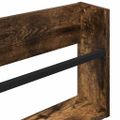 vidaXL Regál na časopisy s poličkou 2 ks Dymová dub 60 x 12 x 30 cm