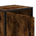 vidaXL Nočný stolík dymový dub 40x31x50 cm kompozitné drevo+kov