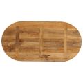 vidaXL Stolová doska 110x40x2,5 cm oválna masívny mangovník