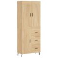 vidaXL Vysoká skrinka dub sonoma 69,5x34x180 cm spracované drevo