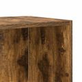 vidaXL Bočný stolík dymový dub 33x33x34,5 cm spracované drevo