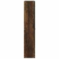 vidaXL Botník dymový dub 59x17x81 cm spracované drevo