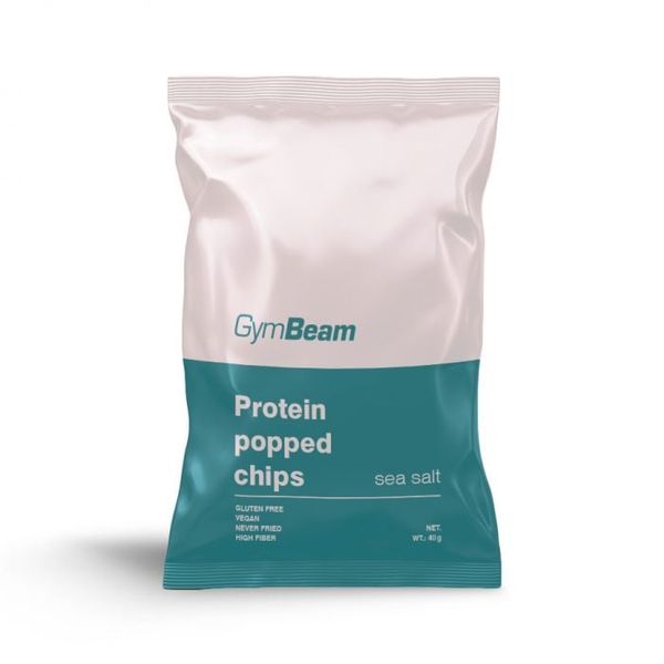 Proteínové chipsy - GymBeam, morská soľ, 40 g