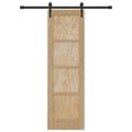 vidaXL Posuvné dvere ORKDAL 61 x 198,5 cm Borovicový masív Prírodná