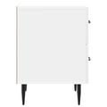 vidaXL Nočný stolík Biela s vysokým leskom 43 x 34,5 x 47,5 cm