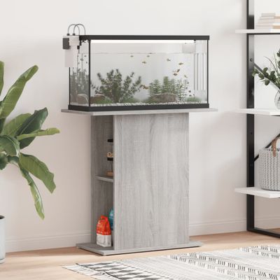 vidaXL Stojan na akvárium sivý sonoma 75x36x72,5 cm kompozitné drevo